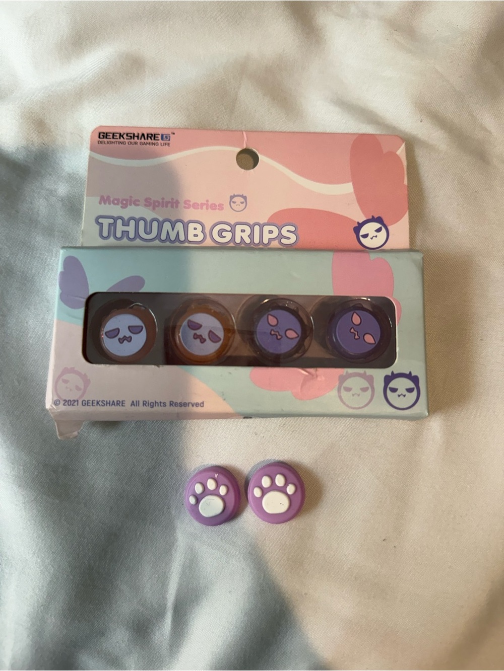 Purple Magic Spirit Geekshare Nintendo Switch Thumb Grips
